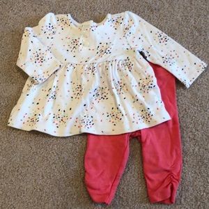 Coral Confetti Legging Set